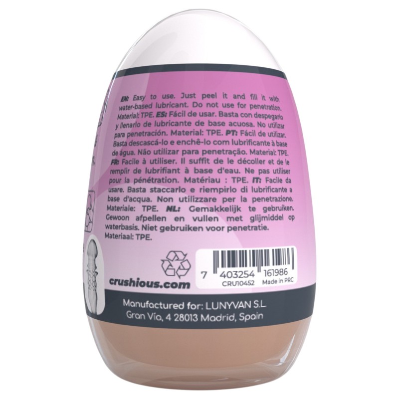 Crushious Ezy Egg The Skilled - maszturbátor tojás (testszínű) 147999 termék bemutató kép