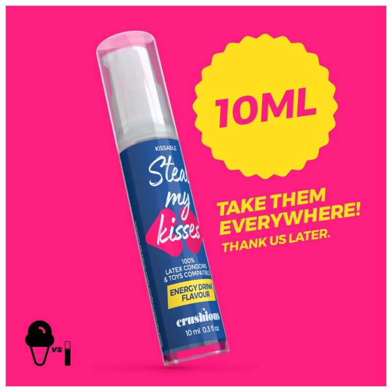 Crushious Steal My Kisses - ízes síkosító, energiaital (10ml) 148039 termék bemutató kép