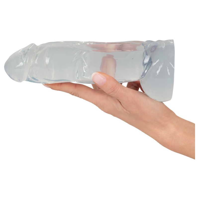 Crystal Clear Big Dong – zselés óriás dildó (21,5 cm) 144726 termék bemutató kép