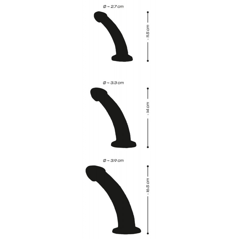 Crystal Clear - makkos anál dildó szett - 3 részes (átlátszó) 44438 termék bemutató kép
