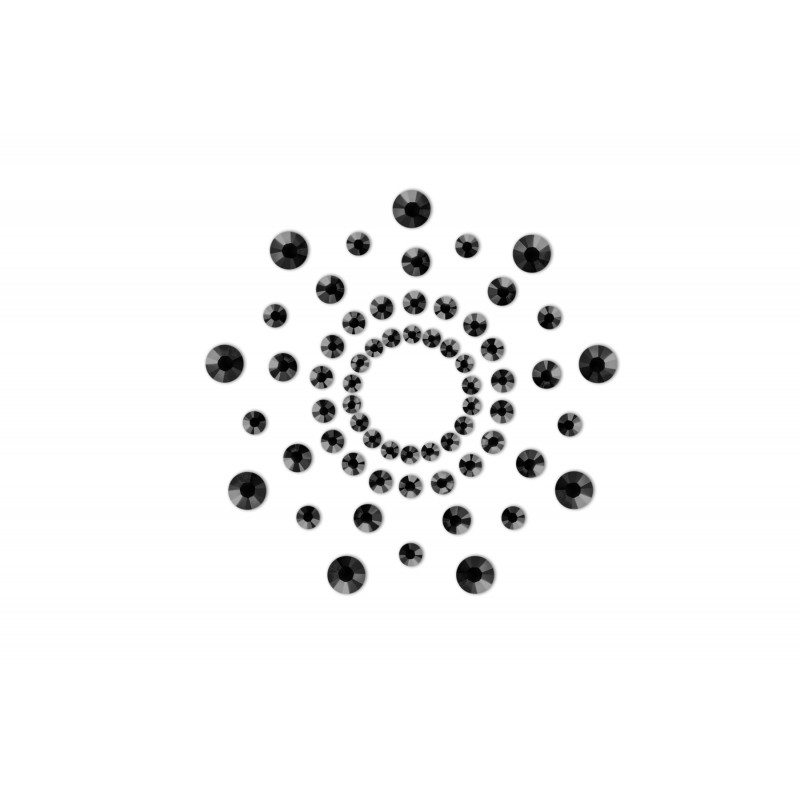 Csillogó gyémántok bimbómatrica (fekete) 9054 termék bemutató kép