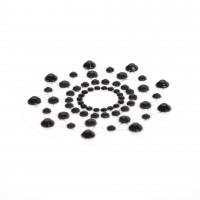 Csillogó gyémántok bimbómatrica (fekete) 9055 termék bemutató kép