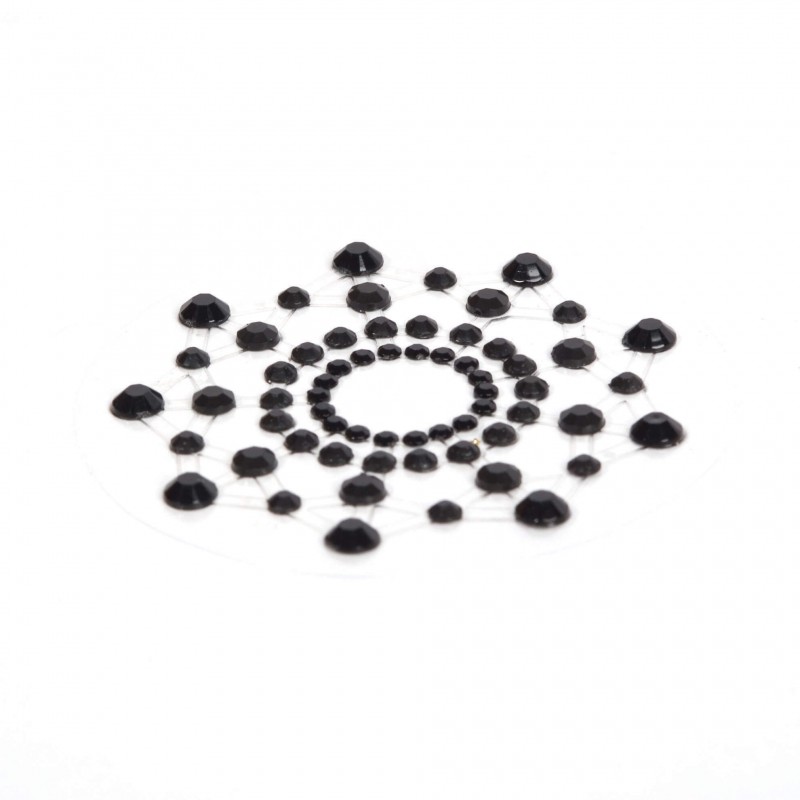 Csillogó gyémántok bimbómatrica (fekete) 9055 termék bemutató kép