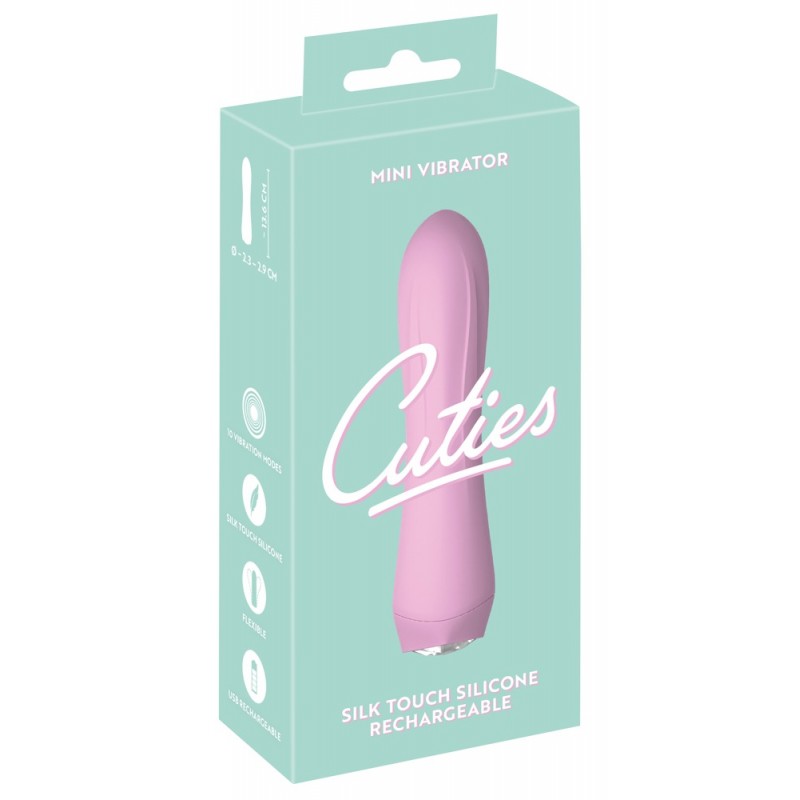 Cuties Mini 4 - akkus vibrátor (pink) 93258 termék bemutató kép