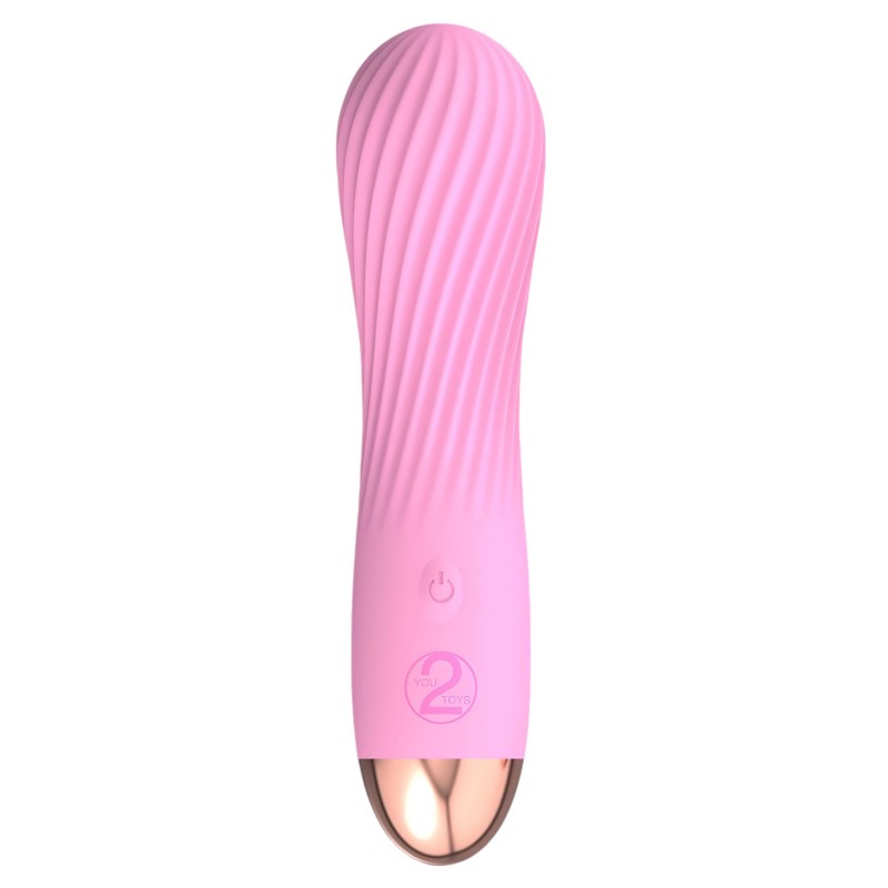 Cuties Mini - akkus, vízálló, spirál vibrátor (pink) 105929 termék bemutató kép