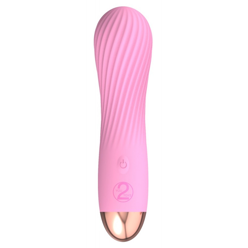 Cuties Mini - akkus, vízálló, spirális vibrátor (pink) 44342 termék bemutató kép
