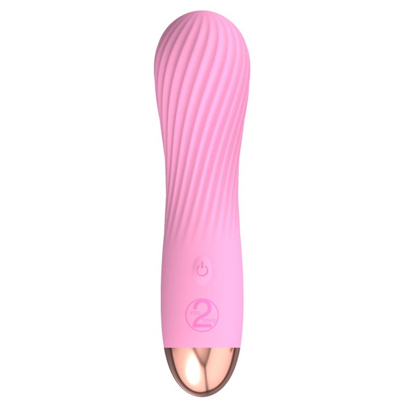 Cuties Mini - akkus, vízálló, spirál vibrátor (pink) 44342 termék bemutató kép