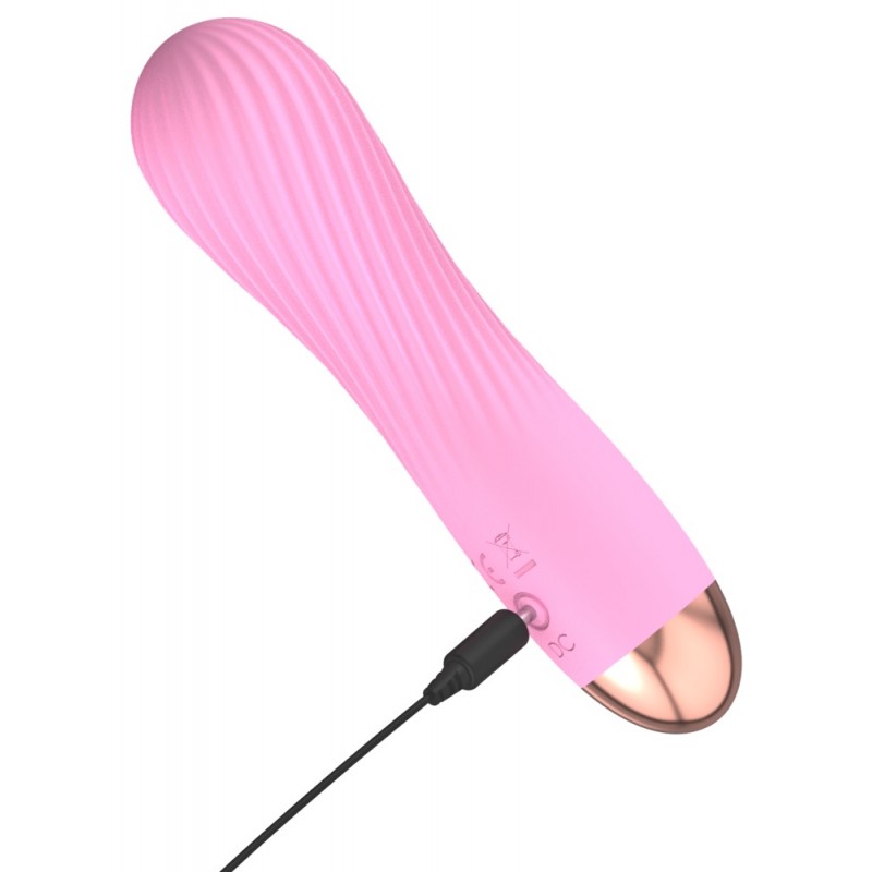 Cuties Mini - akkus, vízálló, spirál vibrátor (pink) 44345 termék bemutató kép