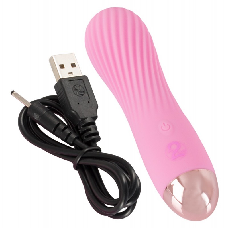 Cuties Mini - akkus, vízálló, spirális vibrátor (pink) 44346 termék bemutató kép