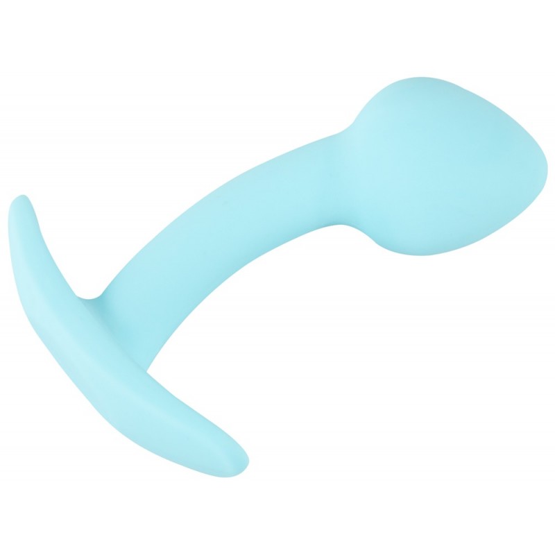 Cuties Mini Butt Plug - szilikon anál plug - kék (2,6cm) 71103 termék bemutató kép