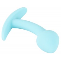 Cuties Mini Butt Plug - szilikon anál dildó - kék (2,6cm) 71104 termék bemutató kép