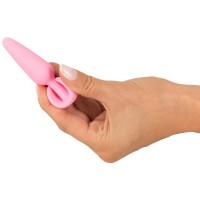 Cuties Mini Butt Plug - szilikon anál dildó - pink (2,1cm) 71089 termék bemutató kép