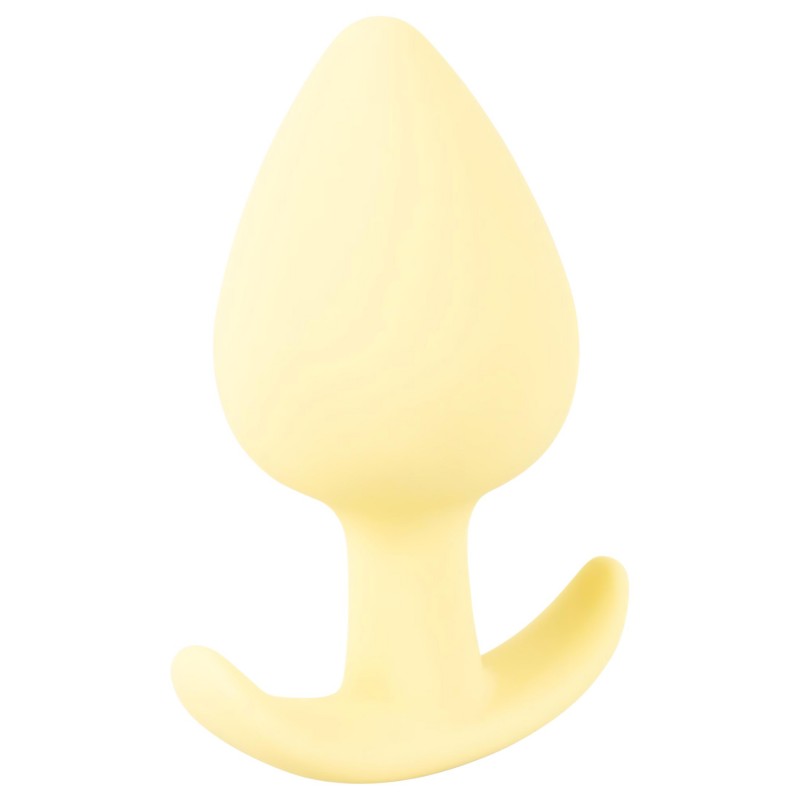Cuties Mini Butt Plug - szilikon anál plug (sárga,) 152493 termék bemutató kép