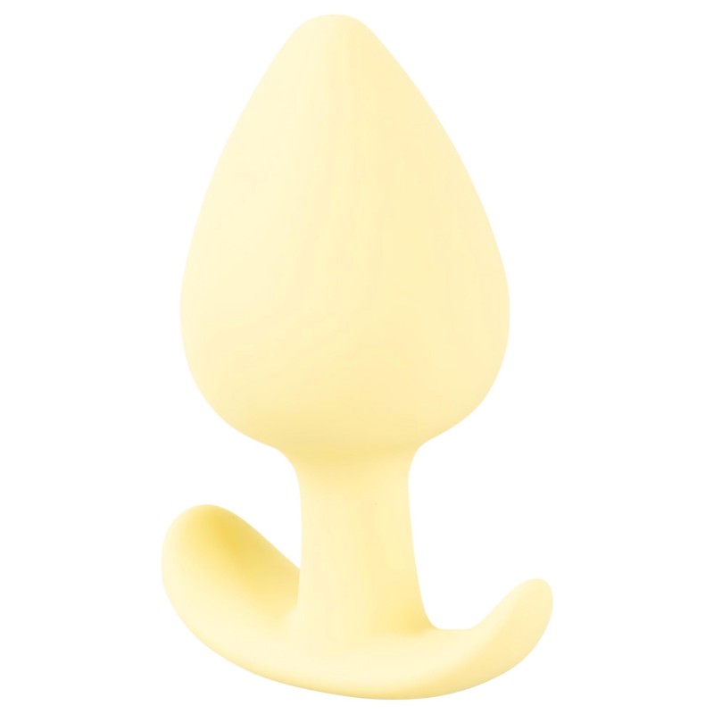 Cuties Mini Butt Plug - szilikon anál plug (sárga,) 152494 termék bemutató kép