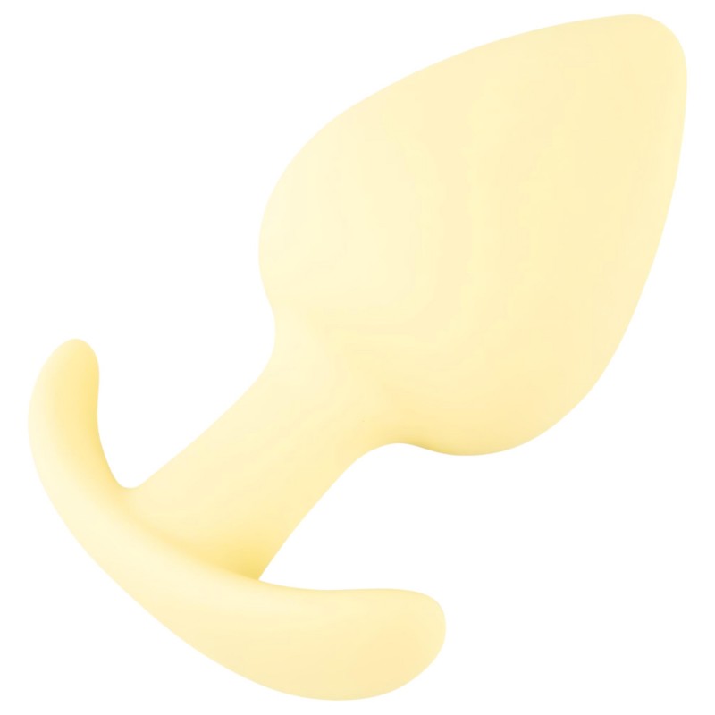 Cuties Mini Butt Plug - szilikon anál plug (sárga,) 152495 termék bemutató kép