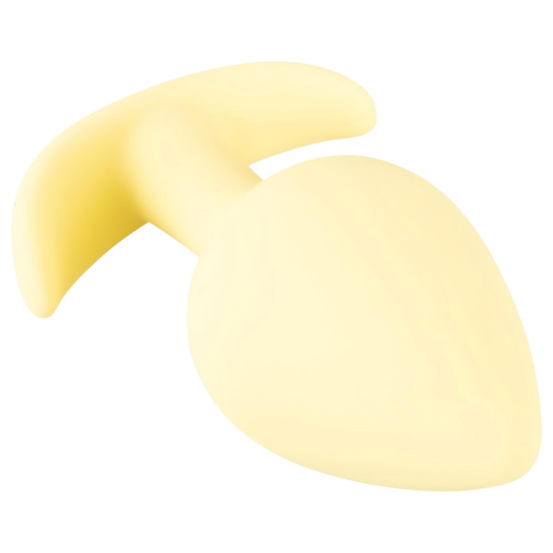 Cuties Mini Butt Plug - szilikon anál plug (sárga,) 152496 termék bemutató kép