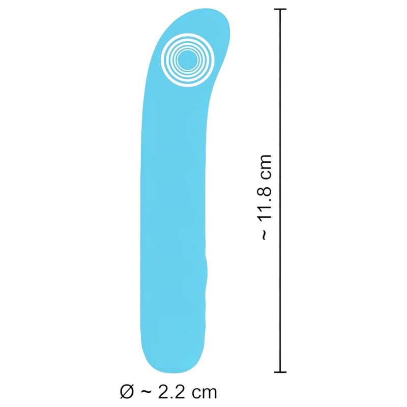 Cuties - mini G-pont vibrátor (türkiz) 103116 termék bemutató kép