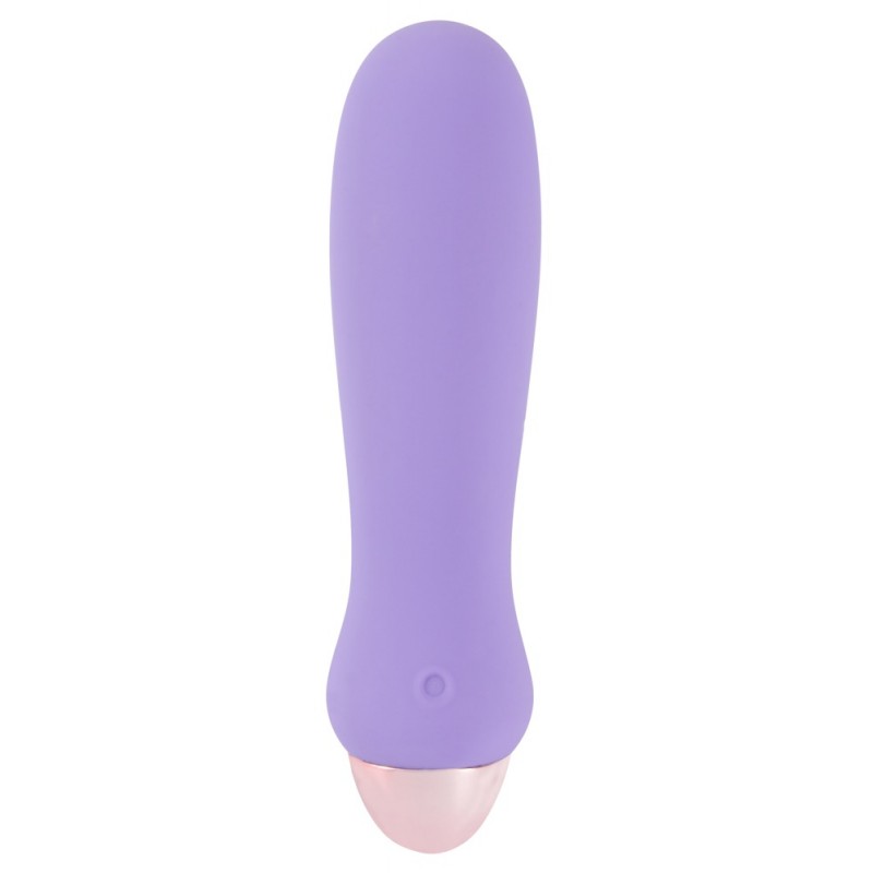 Cuties Mini Purple - akkus, szilikon rúdvibrátor (lila) 35540 termék bemutató kép