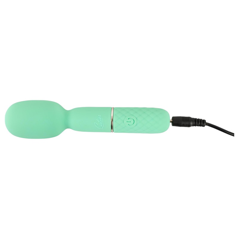 Cuties - mini wand masszírozó vibrátor, csiklóizgató (menta) 163124 termék bemutató kép