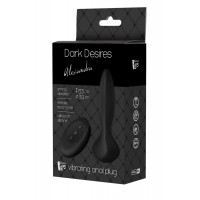 Dark Desires Alexandra - akkus, rádiós anál vibrátor (fekete) 55734 termék bemutató kép