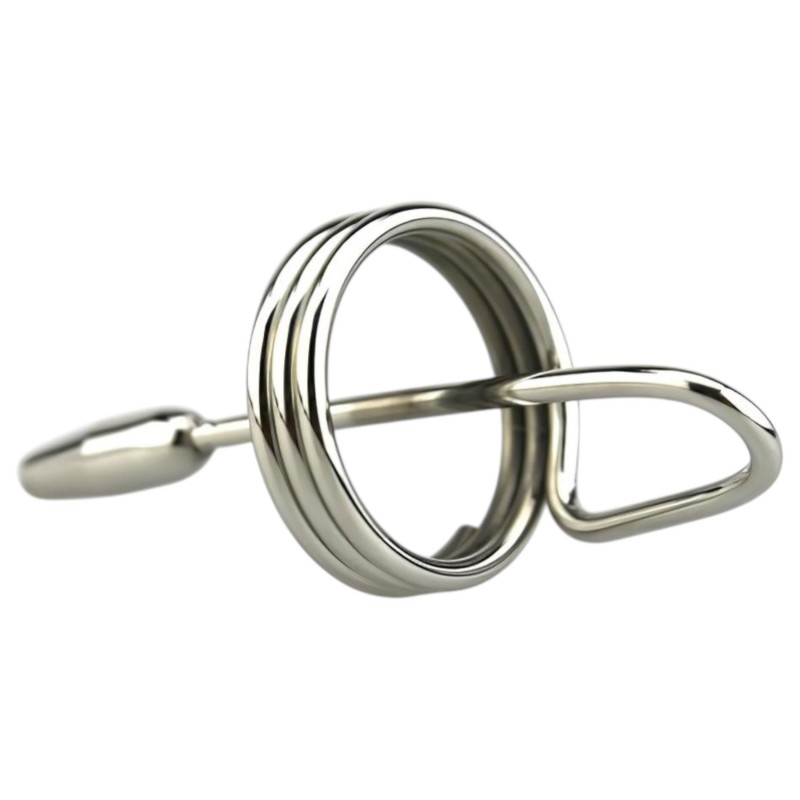 DeepRing - gyűrűs, fém dilátor - 9 cm (ezüst) 134395 termék bemutató kép