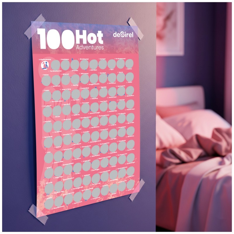 Desirel - 100 szexpóz kaparós poszter társasjáték 124857 termék bemutató kép