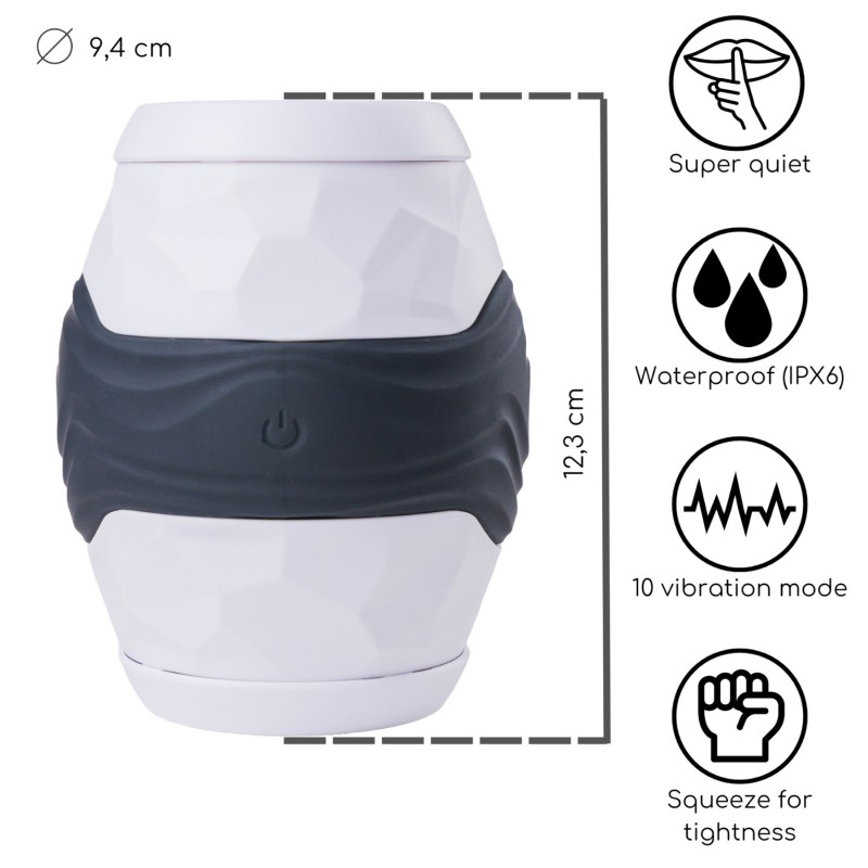 Desirel Grip Master - szorító maszturbátor férfiaknak (szürke) 155879 termék bemutató kép