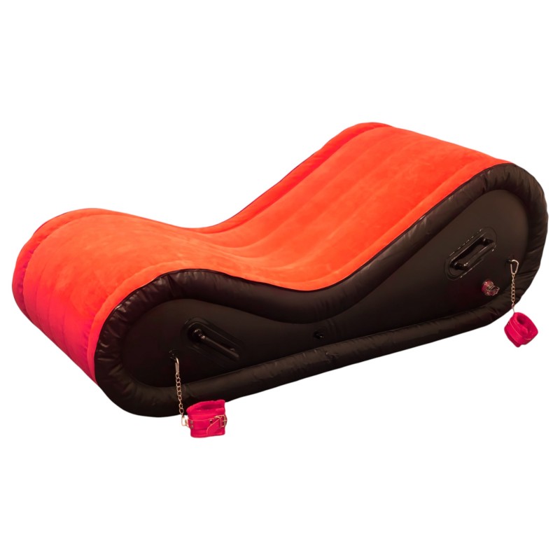 Desirel Magic Pillow - felfújható BDSM szexbútor - bilinccsel (piros) 137013 termék bemutató kép