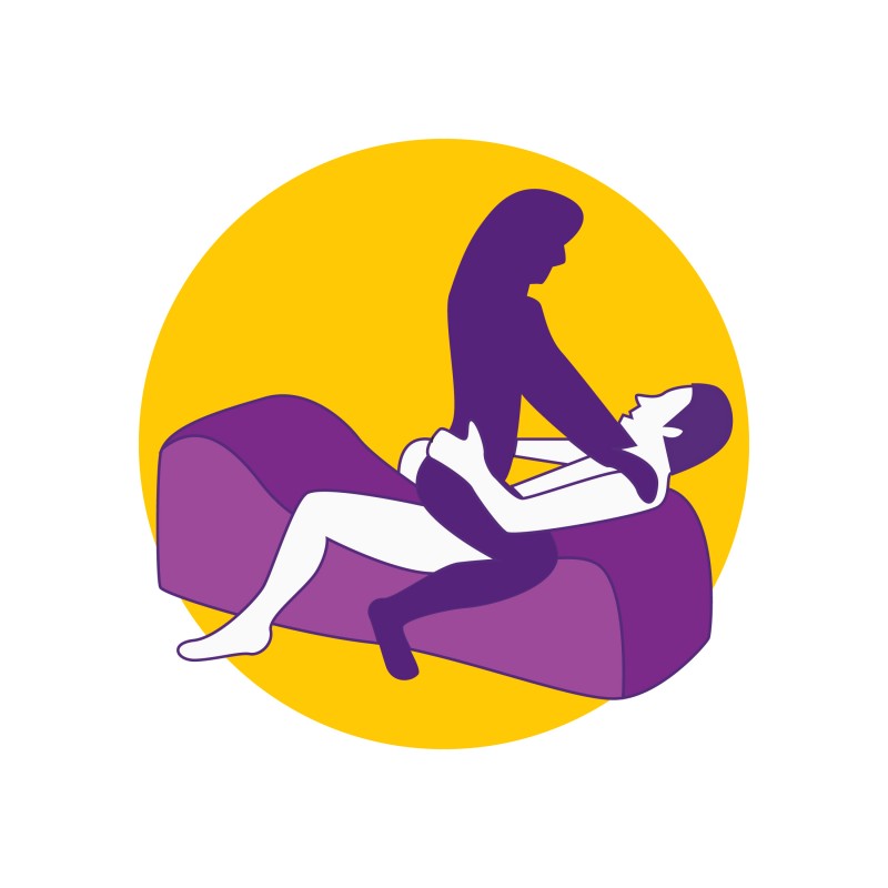 Desirel Magic Pillow - felfújható BDSM szexbútor - bilinccsel (piros) 145460 termék bemutató kép