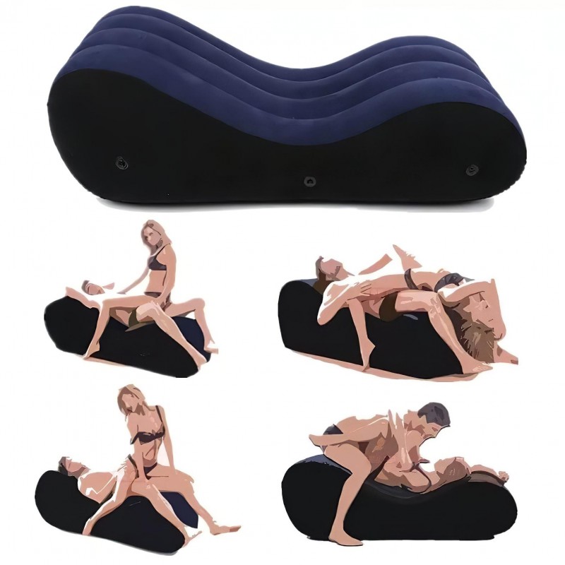Desirel Magic Pillow - Felfújható szex szófa - nagy (kék) 128959 termék bemutató kép