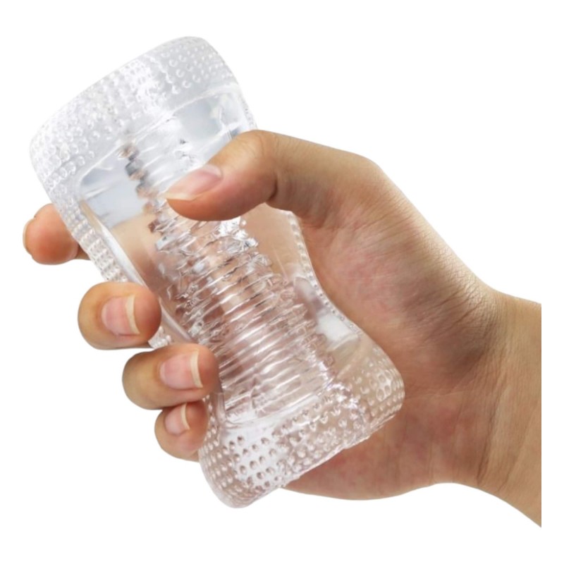 Desirel Vertigo - maszturbátor bordázott belsővel (átlátszó) 91663 termék bemutató kép