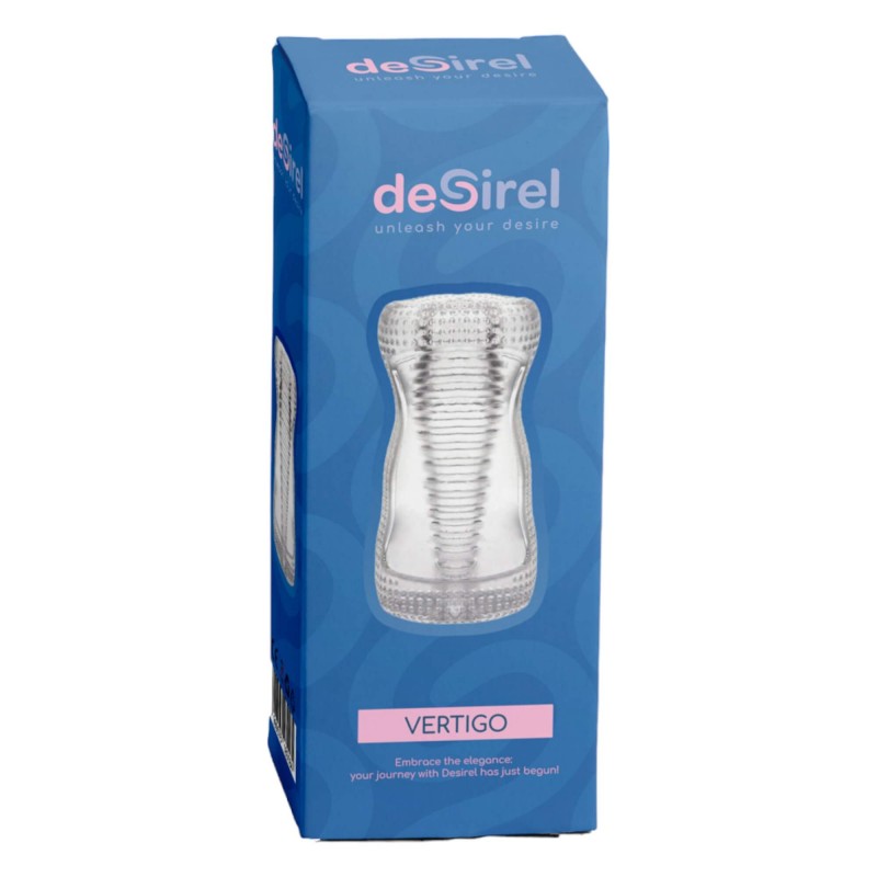Desirel Vertigo - maszturbátor bordázott belsővel (átlátszó) 91665 termék bemutató kép