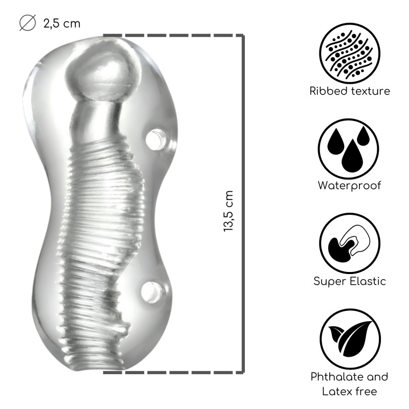 Desirel Vortex - maszturbátor (átlátszó) 107942 termék bemutató kép