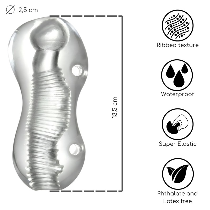 Desirel Vortex - maszturbátor férfiaknak (átlátszó) 161472 termék bemutató kép