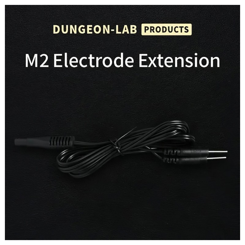 DG-LAB - 2 mm-es elektróda hosszabbító és elosztó kábel (fekete) 170916 termék bemutató kép