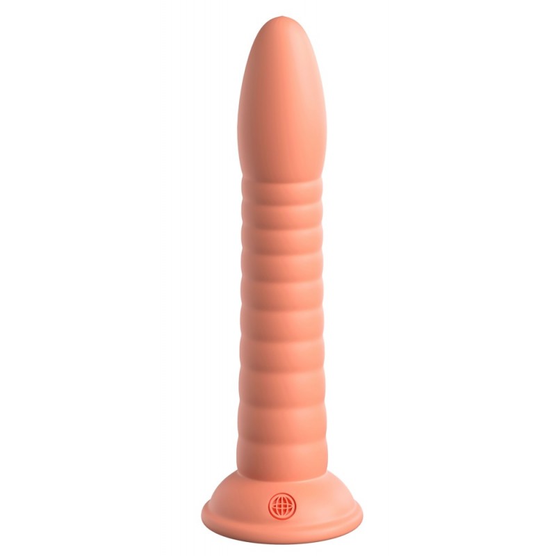 Dillio Wild Thing - barázdált dildó (19cm) - narancs 81571 termék bemutató kép