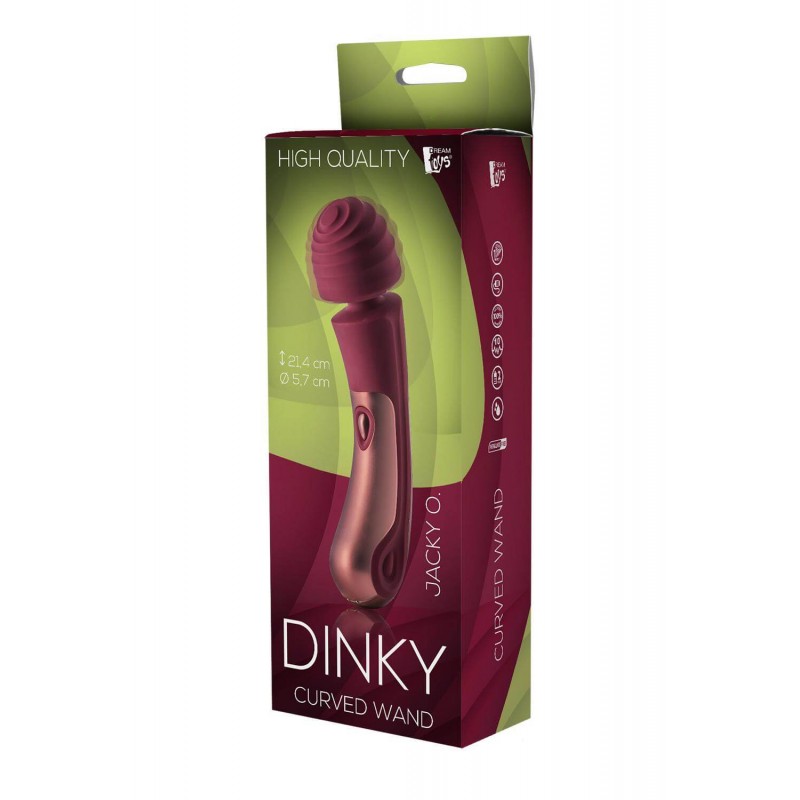 Dinky Jacky 0. Wand - akkus, masszírozó vibrátor (piros) 59663 termék bemutató kép