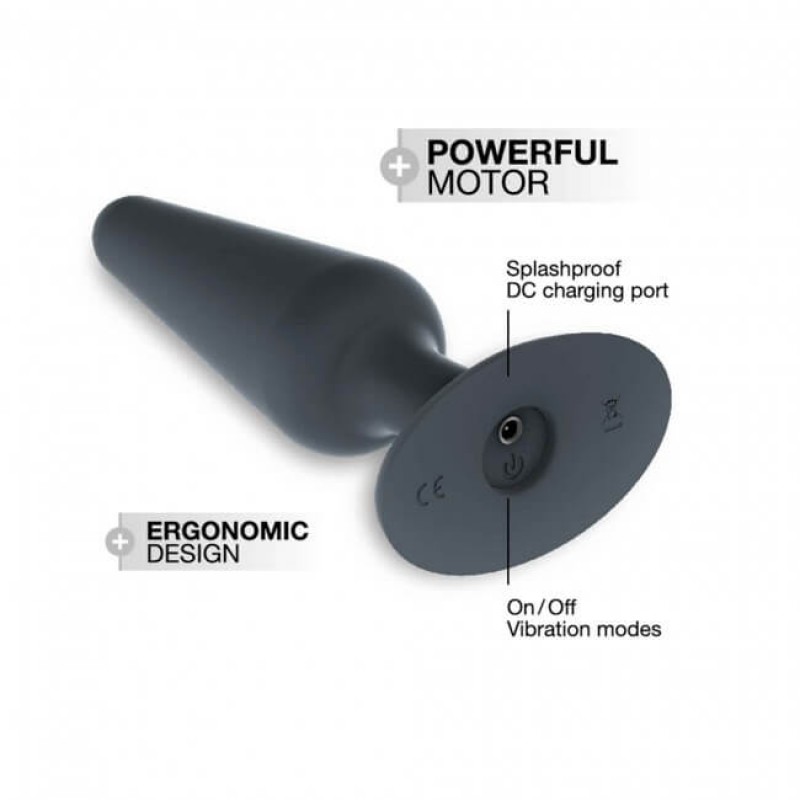 Dorcel Best Vibe Plug M - akkus, anál vibrátor (fekete) 57232 termék bemutató kép