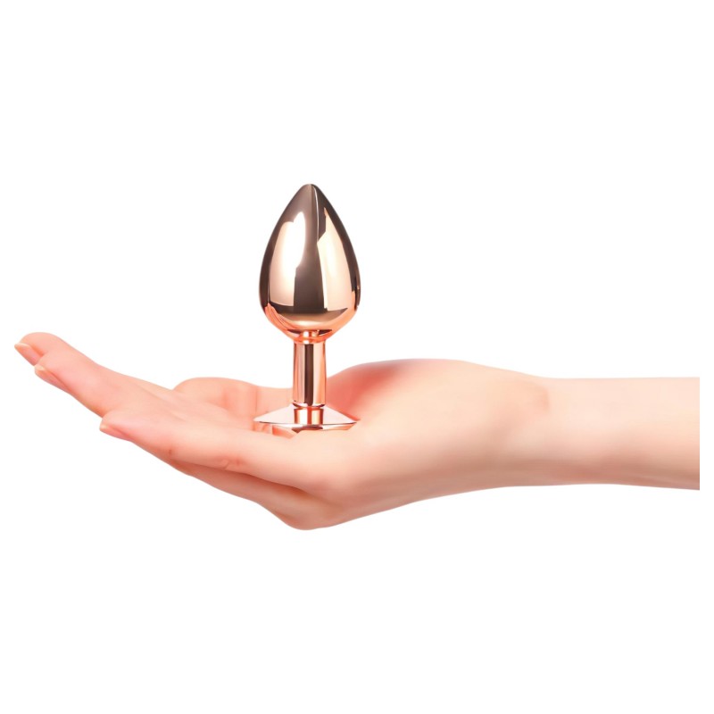 Dorcel Diamond Plug M - alumínium anál plug (rosegold) 98976 termék bemutató kép