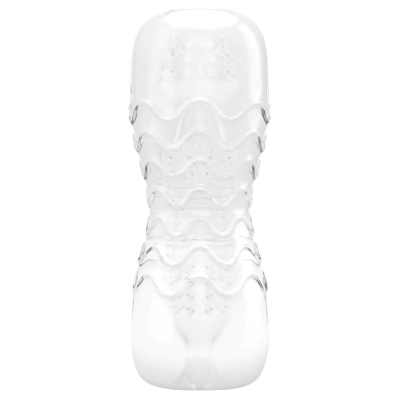 Dorcel Double Oo - férfi maszturbátor (átlátszó) 107377 termék bemutató kép