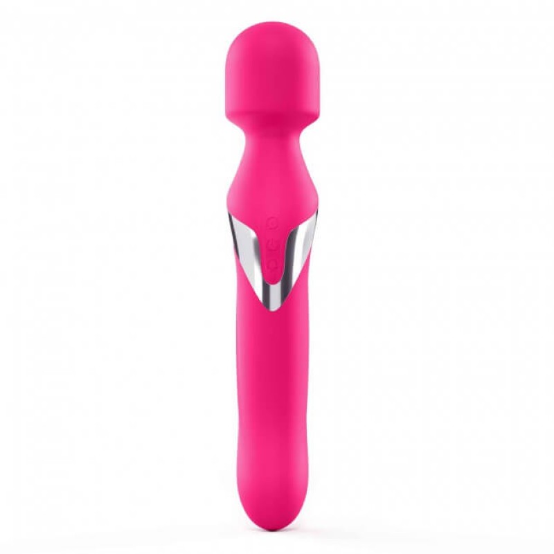 Dorcel Dual Orgasms - akkus, 2in1 masszírozó vibrátor (pink) 59620 termék bemutató kép