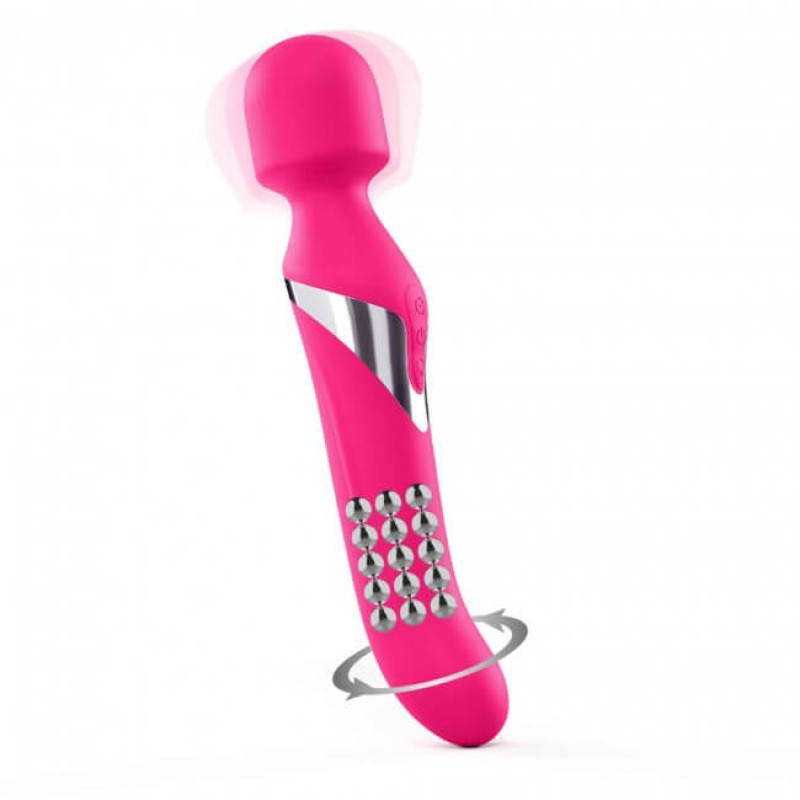 Dorcel Dual Orgasms - akkus, 2in1 masszírozó vibrátor (pink) 50870 termék bemutató kép