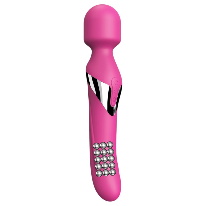 Dorcel Dual Orgasms - akkus, 2in1 masszírozó vibrátor, wand masszírozó (pink) 156160 termék bemutató kép