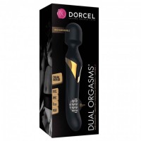 Dorcel Dual Orgasms Gold - akkus, 2in1 masszírozó vibrátor (fekete) 50879 termék bemutató kép