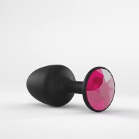 Dorcel Geisha Plug Ruby L - pink köves anál dildó (fekete) 50911 termék bemutató kép