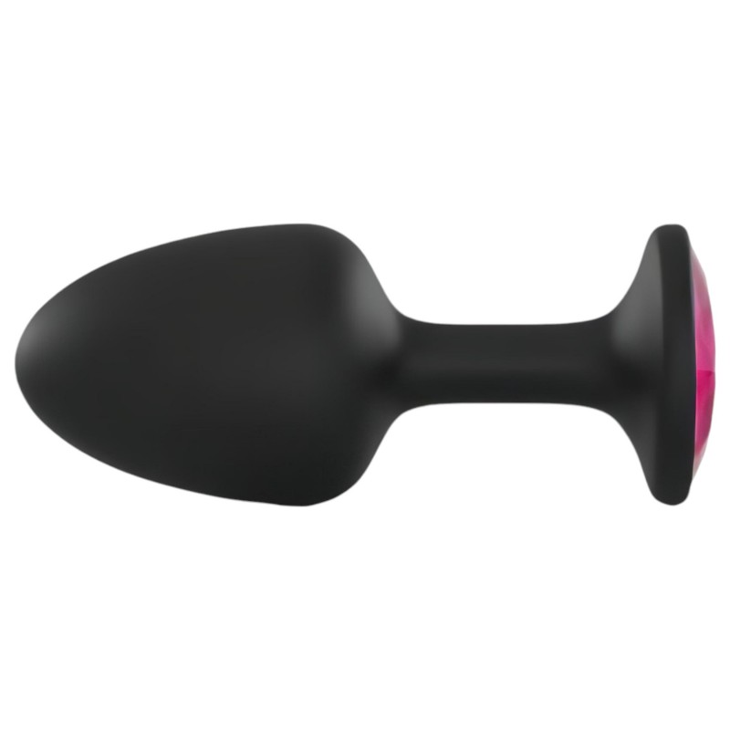 Dorcel Geisha Plug Ruby M - pink köves anál plug (fekete) 98970 termék bemutató kép