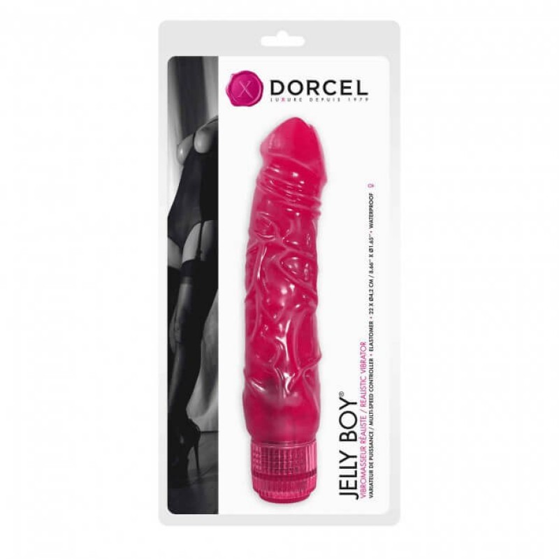 Dorcel Jelly Boy - zselés, élethű vibrátor (pink) 50705 termék bemutató kép