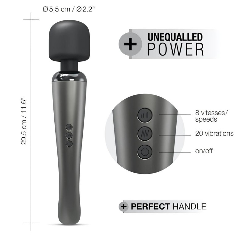 Dorcel Megawand - akkus masszírozó vibrátor (ezüst) 109765 termék bemutató kép