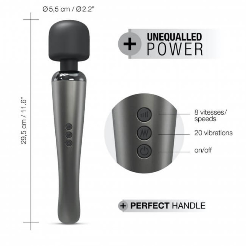 Dorcel Megawand - akkus masszírozó vibrátor (ezüst) 50935 termék bemutató kép