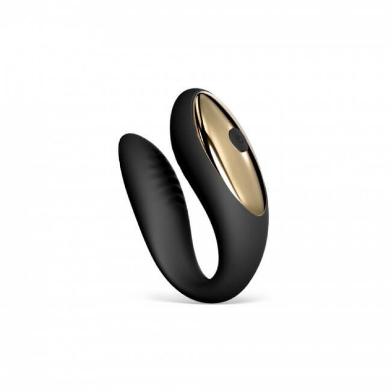 Dorcel Perfect Lover - akkus rádiós párvibrátor (fekete) 69273 termék bemutató kép